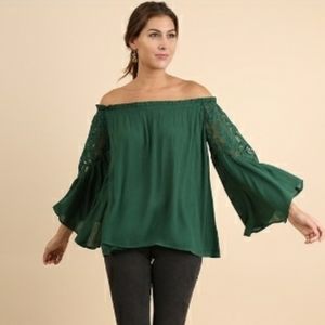 Lace Bell Sleeve Top